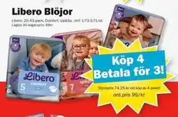 Pekås Libero Blöjor, SEK 99 erbjuda