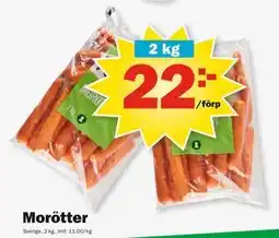 Pekås Morötter, SEK 22 erbjuda