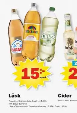 Pekås Läsk, SEK 15 erbjuda