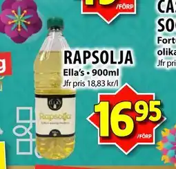 Matvärlden Tensta RAPSOLJA, SEK 16.95 erbjuda
