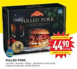 Willys PULLED PORK, SEK 44.9 erbjuda