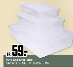 ÖoB Skolåda med lock erbjuda