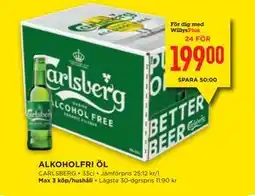Willys ALKOHOLFRI ÖL, Medlemspris erbjuda