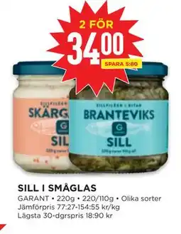 Willys SILL I SMÅGLAS, SEK 34 erbjuda