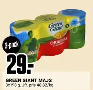 ÖoB GREEN GIANT MAJS, SEK 29 erbjuda