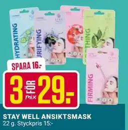ÖoB STAY WELL ANSIKTSMASK, SEK 29 erbjuda