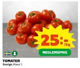 Coop Daglivs TOMATER, Medlemspris erbjuda