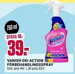 ÖoB VANISH OXI ACTION FÖRBEHANDLINGSSPRAY, SEK 39 erbjuda