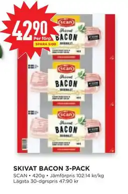 Willys Hemma SKIVAT BACON 3-PACK, SEK 42.9 erbjuda