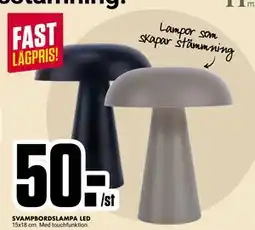 ÖoB SVAMPBORDSLAMPA LED, SEK 50 erbjuda
