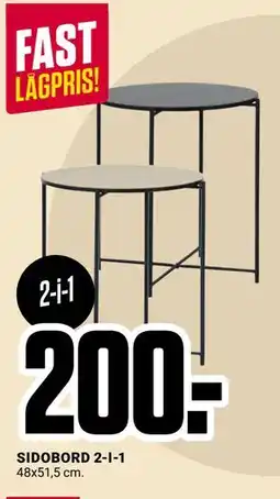 ÖoB SIDOBORD 2-I-1, SEK 200 erbjuda
