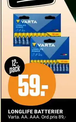 ÖoB LONGLIFE BATTERIER, Medlemspris erbjuda