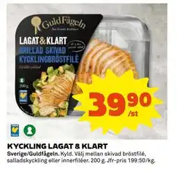 Coop Daglivs KYCKLING LAGAT & KLART, SEK 39.9 erbjuda