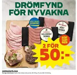 Coop Daglivs SMÖRGÅSPÅLÄGG, SEK 50 erbjuda