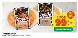 Coop Daglivs FÄRDIGRÄTTER, Medlemspris erbjuda