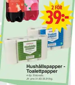 Matöppet Hushållspapper Toalettpapper, SEK 39 erbjuda