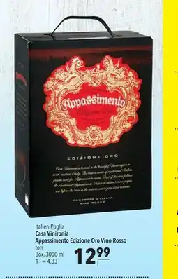 Citti Casa Vinironia Appassimento Edizione Oro Vino Rosso, EUR 12.99 erbjuda