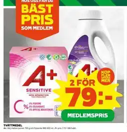 Coop Daglivs TVÄTTMEDEL, Medlemspris erbjuda