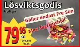 Supergrossen Lösviktsgodis, SEK 79.95 erbjuda