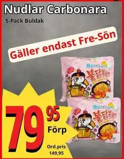 Supergrossen Nudlar Carbonara, SEK 79.95 erbjuda
