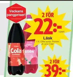 Matöppet Läsk, SEK 22 erbjuda