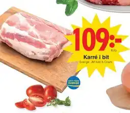 Matöppet Karré i bit, SEK 109 erbjuda