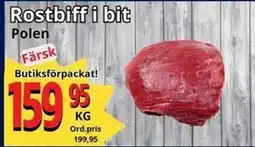 Supergrossen Rostbiff i bit, SEK 159.95 erbjuda