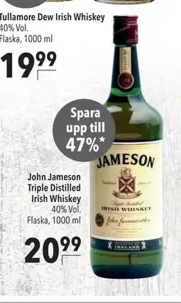 Citti John Jameson Triple Distilled Irish Whiskey, EUR 20.99 erbjuda
