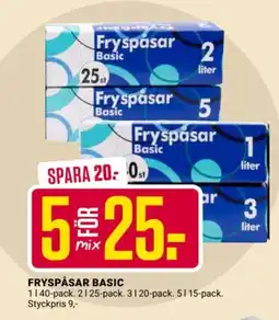 ÖoB Fryspåsar basic erbjuda