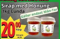 Supergrossen Sirap med Honung, SEK 20 erbjuda