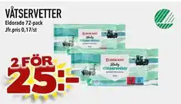 Supergrossen VÅTSERVETTER, SEK 25 erbjuda
