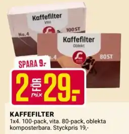 ÖoB Kaffefilter erbjuda