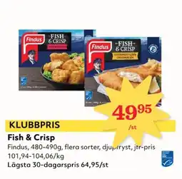 Hemköp Findus Fish & Crisp erbjuda