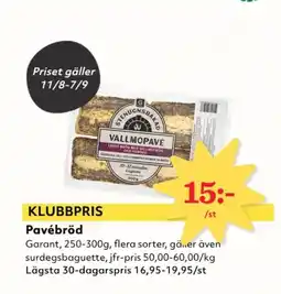 Hemköp Garant Pavébröd erbjuda