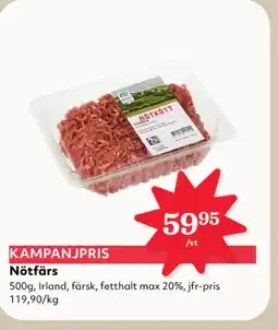 Hemköp Nötfärs erbjuda