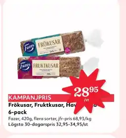 Hemköp FAZER Frökusar, Fruktkusar erbjuda