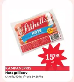 Hemköp Lithells Hots grillkorv erbjuda