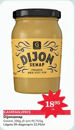 Hemköp Garant Dijonsenap erbjuda