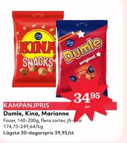 Hemköp FAZER Dumle, Kina, Marianne erbjuda