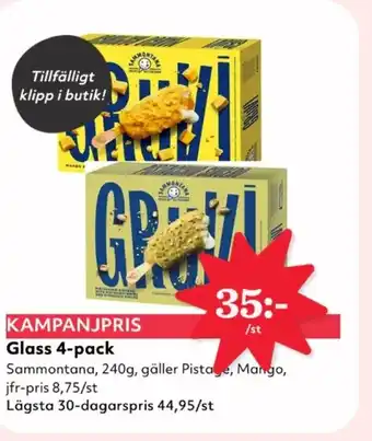 Hemköp Glass 4-pack erbjuda