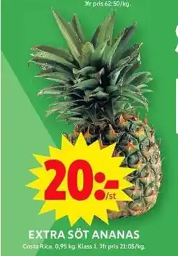 ICA Maxi EXTRA SÖT ANANAS erbjuda