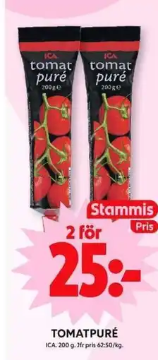 ICA Maxi TOMATPURÉ erbjuda