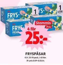 ICA Maxi FRYSPÅSAR erbjuda