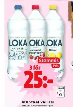 ICA Maxi KOLSYRAT VATTEN erbjuda