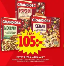 ICA Maxi FRYST PIZZA X-TRA ALLT erbjuda