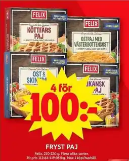 ICA Maxi FRYST PAJ erbjuda