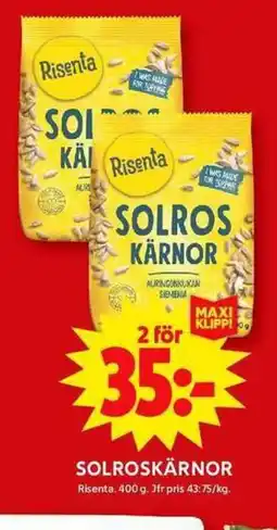 ICA Maxi SOLROSKÄRNOR erbjuda