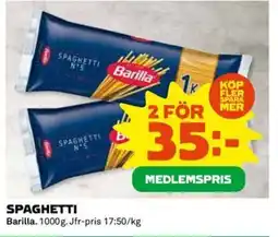 Coop SPAGHETTI erbjuda