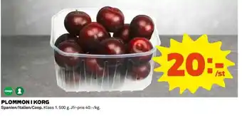 Coop PLOMMON I KORG erbjuda