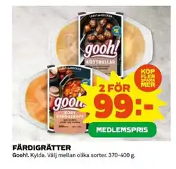 Coop FÄRDIGRÄTTER erbjuda